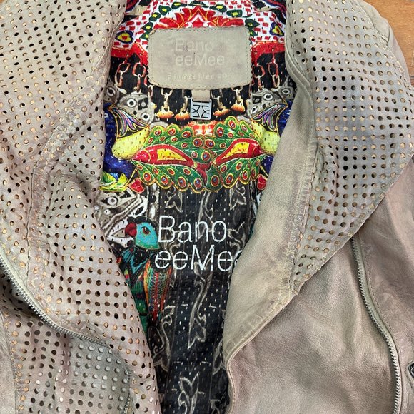 Bano eeMee Leather Canadian Designer Jacket Size 0 or XS - Picture 6 of 7